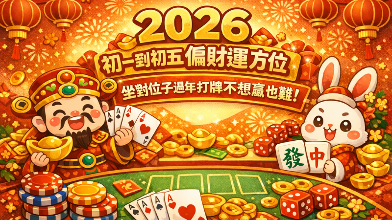 2026初一到初五偏財運方位
