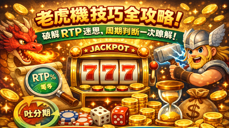 老虎機技巧全攻略!破解RTP迷思、周期判斷一次瞭解!
