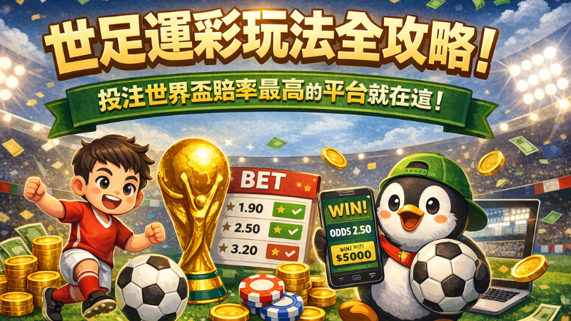 世足運彩玩法全攻略!投注世界盃賠率最高的平台就在這!